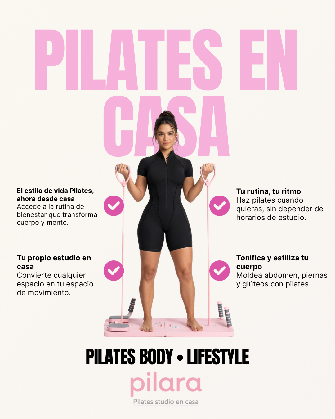 Pilara®️ Reformer portátil - Tu estudio de pilates en casa